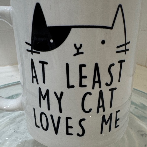 Cat Mug “At Least My Cat Loves Me” - Picture 2 of 7